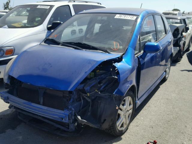 JHMGD38667S030940 - 2007 HONDA FIT S BLUE photo 2