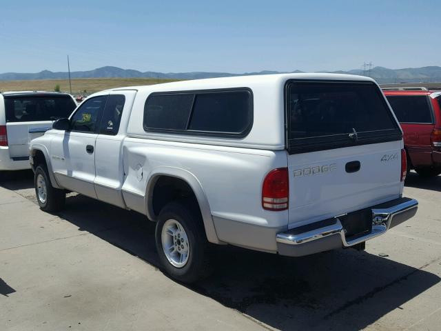 1B7GG22Y1WS529219 - 1998 DODGE DAKOTA WHITE photo 3