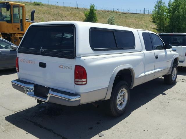 1B7GG22Y1WS529219 - 1998 DODGE DAKOTA WHITE photo 4