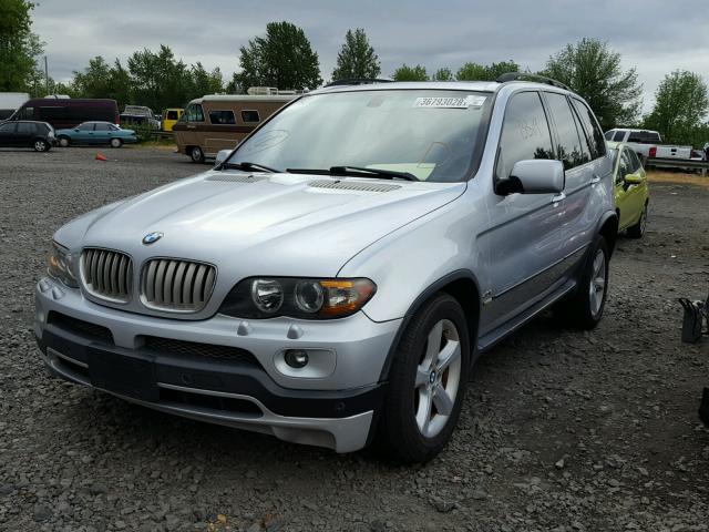 5UXFA93524LE81216 - 2004 BMW X5 4.8IS SILVER photo 2