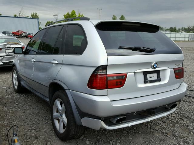 5UXFA93524LE81216 - 2004 BMW X5 4.8IS SILVER photo 3
