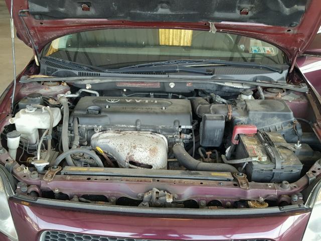 JTKDE177150006157 - 2005 TOYOTA SCION TC 栗色 照片 7