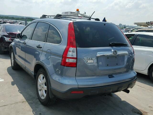 3CZRE38539G700415 - 2009 HONDA CR-V BLUE photo 3