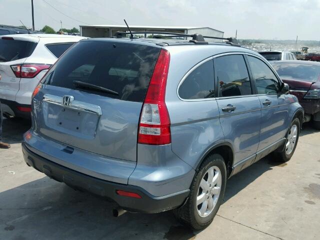 3CZRE38539G700415 - 2009 HONDA CR-V BLUE photo 4