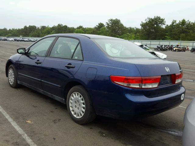 1HGCM55144A010399 - 2004 HONDA ACCORD DX BLUE photo 3