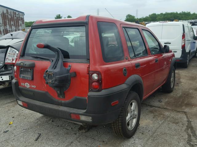 SALNM22222A376709 - 2002 LAND ROVER FREELANDER RED photo 4