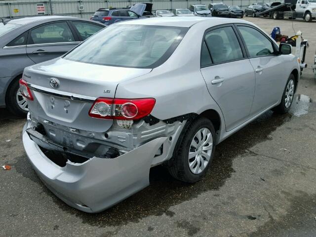 5YFBU4EE3CP069512 - 2012 TOYOTA COROLLA BA SILVER photo 4