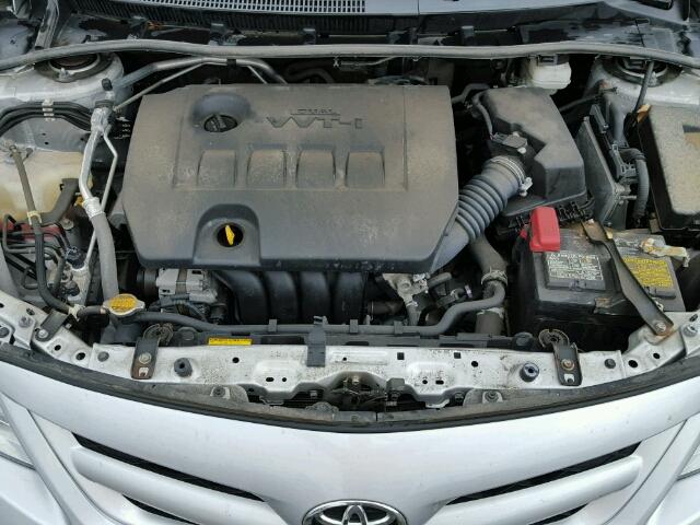 5YFBU4EE3CP069512 - 2012 TOYOTA COROLLA BA SILVER photo 7