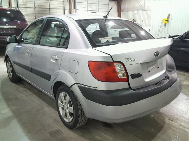 KNADE123286358870 - 2008 KIA RIO/LX/SX SILVER photo 3