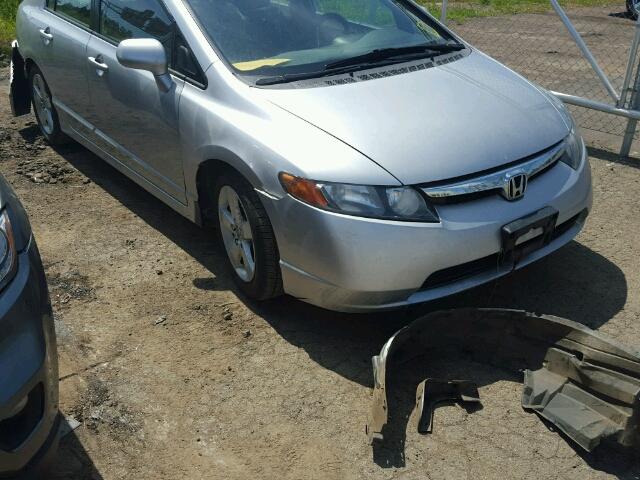 2HGFA16528H101596 - 2008 HONDA CIVIC LX SILVER photo 9