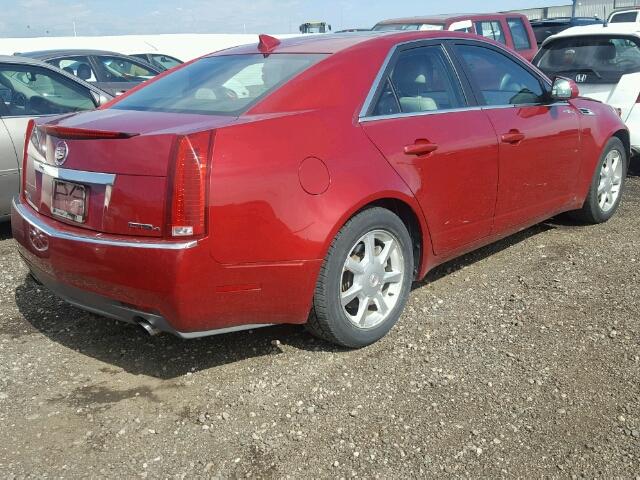 1G6DS57V490172588 - 2009 CADILLAC CTS HIGH F RED photo 4