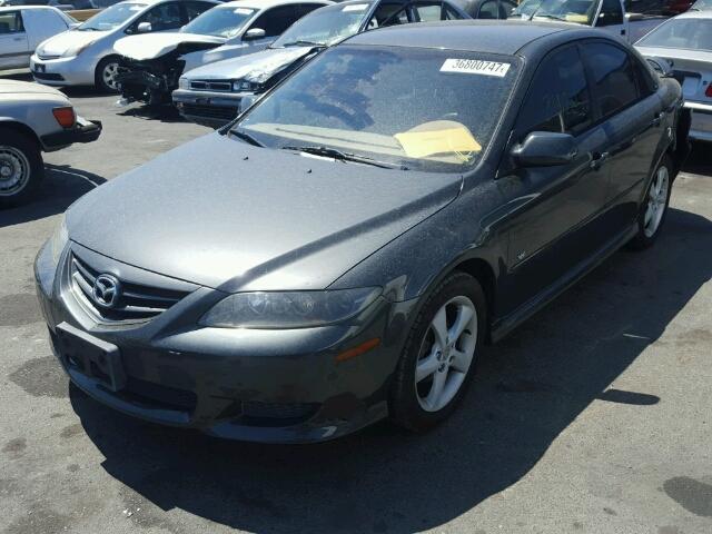 1YVHP84D955M09189 - 2005 MAZDA 6 S GRAY photo 2