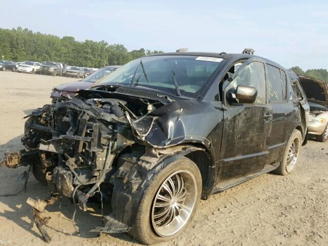 5N3AA08D58N908793 - 2008 INFINITI QX56 BLACK photo 2