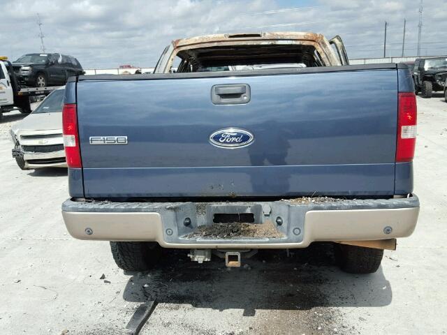 1FTPW145X4KC00130 - 2004 FORD F150 BLUE photo 10