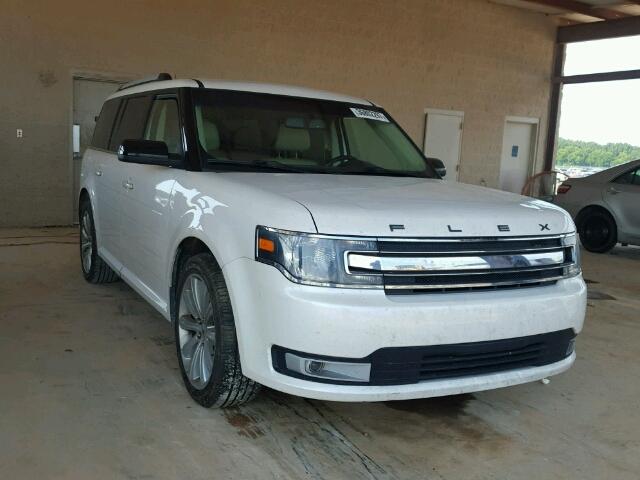 2FMGK5C86EBD21713 - 2014 FORD FLEX WHITE photo 1