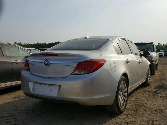 W04GT5GC5B1008282 - 2011 BUICK REGAL CXL SILVER photo 4