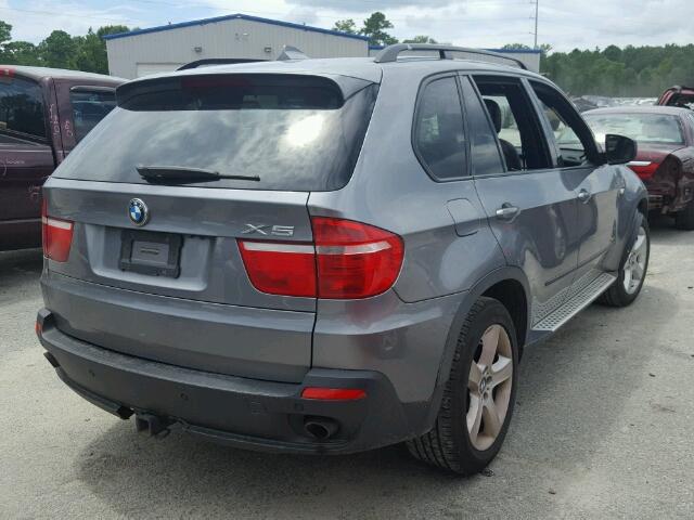 5UXFE43589L268783 - 2009 BMW X5 XDRIVE3 GRAY photo 4