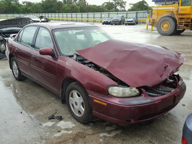 1G1NE52J816250734 - 2001 CHEVROLET MALIBU LS MAROON photo 1