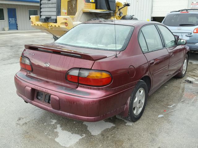 1G1NE52J816250734 - 2001 CHEVROLET MALIBU LS MAROON photo 4