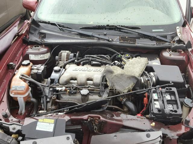 1G1NE52J816250734 - 2001 CHEVROLET MALIBU LS MAROON photo 7
