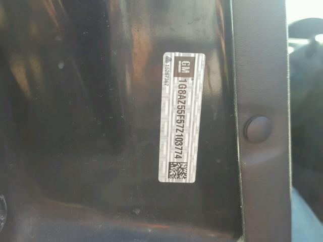 1G8AZ55F57Z103774 - 2007 SATURN ION LEVEL RED photo 10