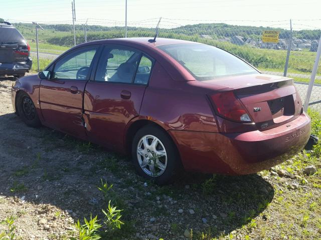 1G8AZ55F57Z103774 - 2007 SATURN ION LEVEL RED photo 3