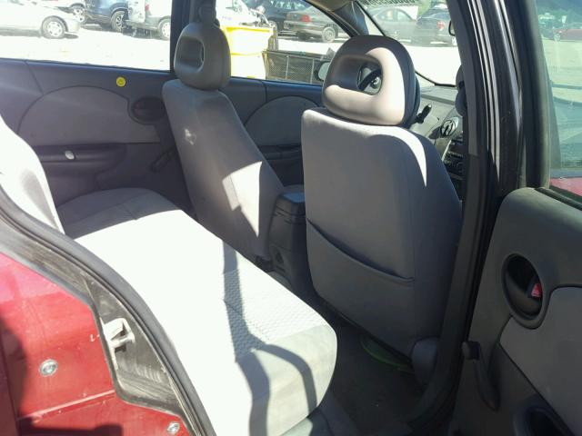 1G8AZ55F57Z103774 - 2007 SATURN ION LEVEL RED photo 6