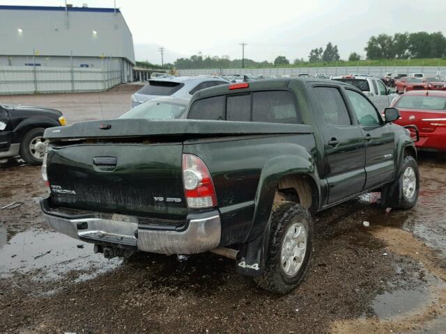 3TMLU4EN9EM151419 - 2014 TOYOTA TACOMA DOU GREEN photo 4