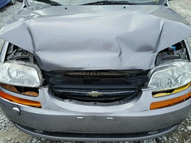 KL1TD66668B266386 - 2008 CHEVROLET AVEO BASE ნაცრისფერი ფოტო 7