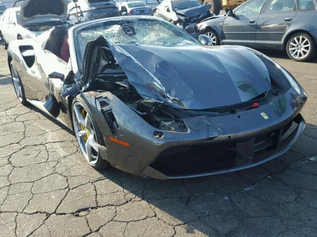 ZFF80AMA1H0221437 - 2017 FERRARI 488 SPIDER SILVER photo 1