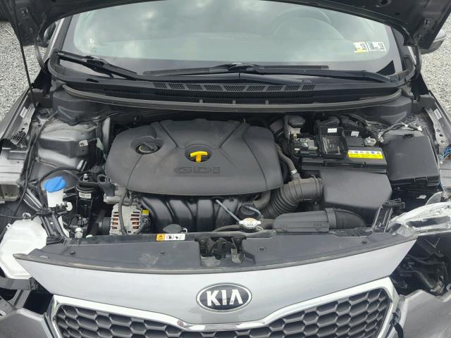 KNAFX4A88F5387942 - 2015 KIA FORTE EX GRAY photo 7