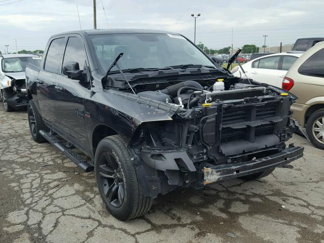 1C6RR7MT8HS731955 - 2017 RAM 1500 SPORT BLACK photo 1