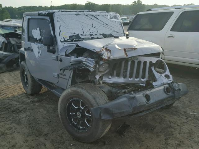 1C4AJWAG6EL205991 - 2014 JEEP WRANGLER S SILVER photo 1