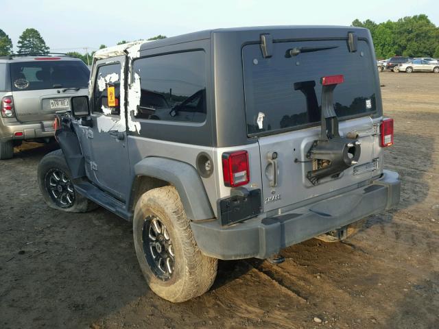 1C4AJWAG6EL205991 - 2014 JEEP WRANGLER S SILVER photo 3