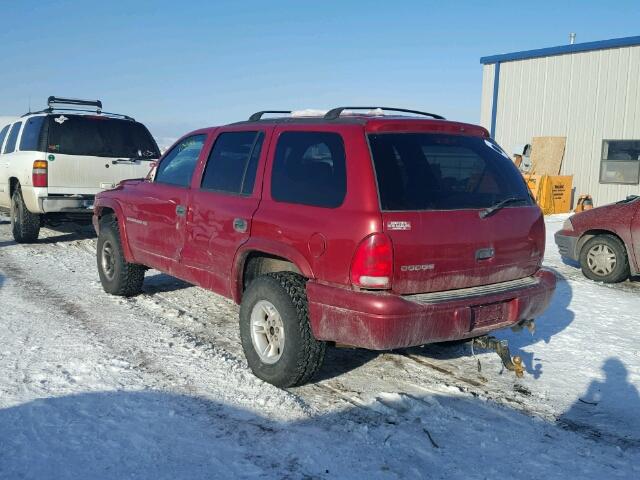 1B4HS28Y3XF653459 - 1999 DODGE DURANGO RED photo 3