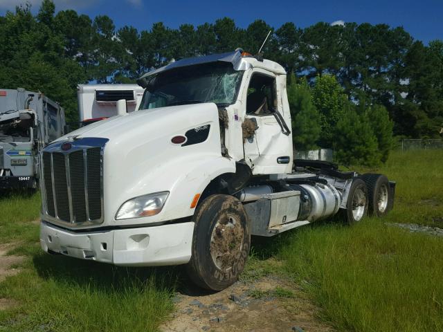 1XPBDP9X7ED244796 - 2014 PETERBILT 579 WHITE photo 2