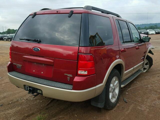 1FMDU74W95UB11803 - 2005 FORD EXPLORER E RED photo 4