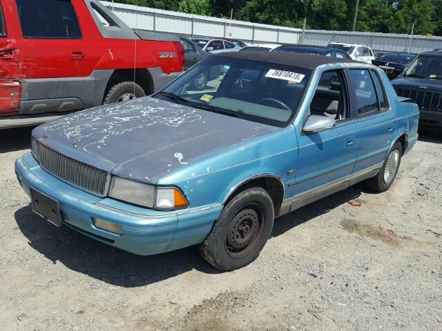 1C3AA3639RF168089 - 1994 CHRYSLER LEBARON LE BLUE photo 2