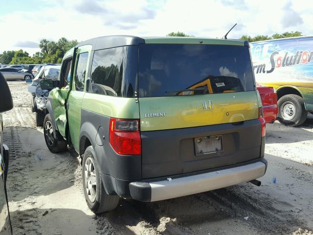 5J6YH18357L013426 - 2007 HONDA ELEMENT LX GREEN photo 3