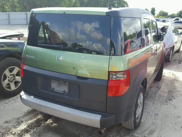 5J6YH18357L013426 - 2007 HONDA ELEMENT LX GREEN photo 4