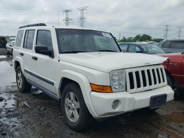 1J8HG48N76C198498 - 2006 JEEP COMMANDER თეთრი ფოტო 1