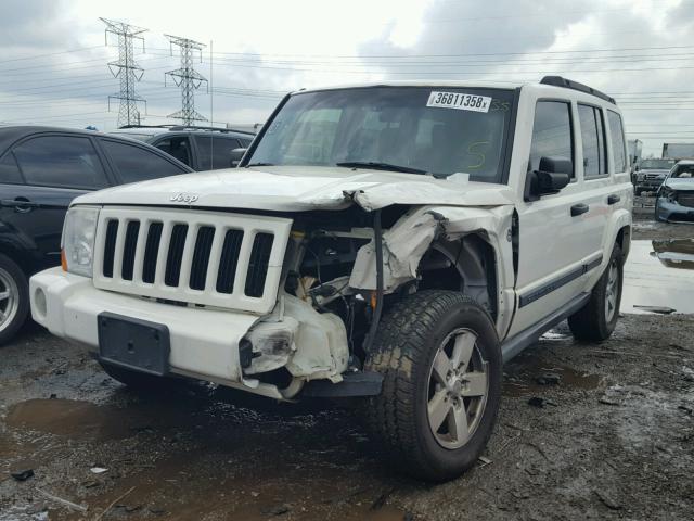1J8HG48N76C198498 - 2006 JEEP COMMANDER თეთრი ფოტო 2