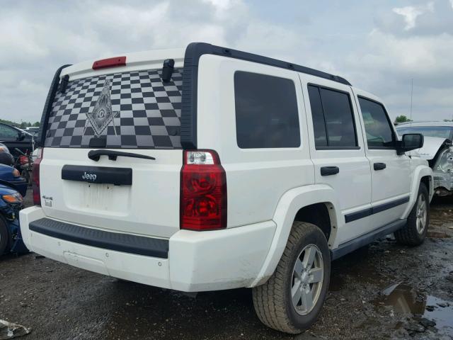 1J8HG48N76C198498 - 2006 JEEP COMMANDER თეთრი ფოტო 4