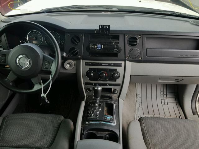 1J8HG48N76C198498 - 2006 JEEP COMMANDER თეთრი ფოტო 9