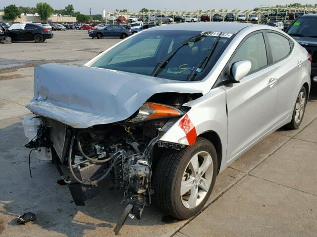 5NPDH4AE2DH415020 - 2013 HYUNDAI ELANTRA GL GRAY photo 2