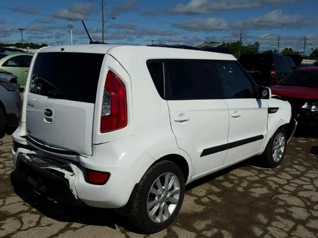 KNDJT2A52D7773048 - 2013 KIA SOUL WHITE photo 4