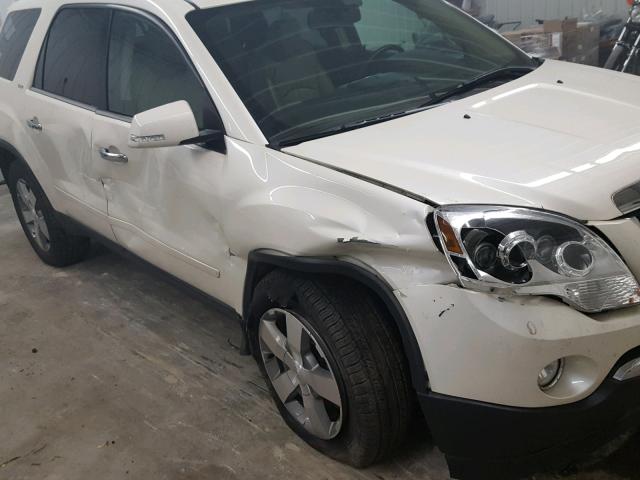 1GKKVRED9CJ270468 - 2012 GMC ACADIA SLT თეთრი ფოტო 9