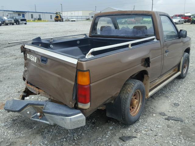 1N6ND11S2JC363056 - 1988 NISSAN D21 SHORT BROWN photo 4