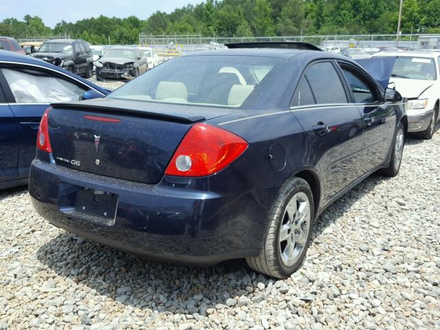 1G2ZG57B694191795 - 2009 PONTIAC G6 BLUE photo 4