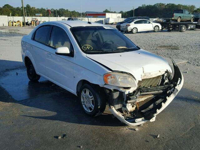 KL1TD56E79B402821 - 2009 CHEVROLET AVEO LS WHITE photo 1